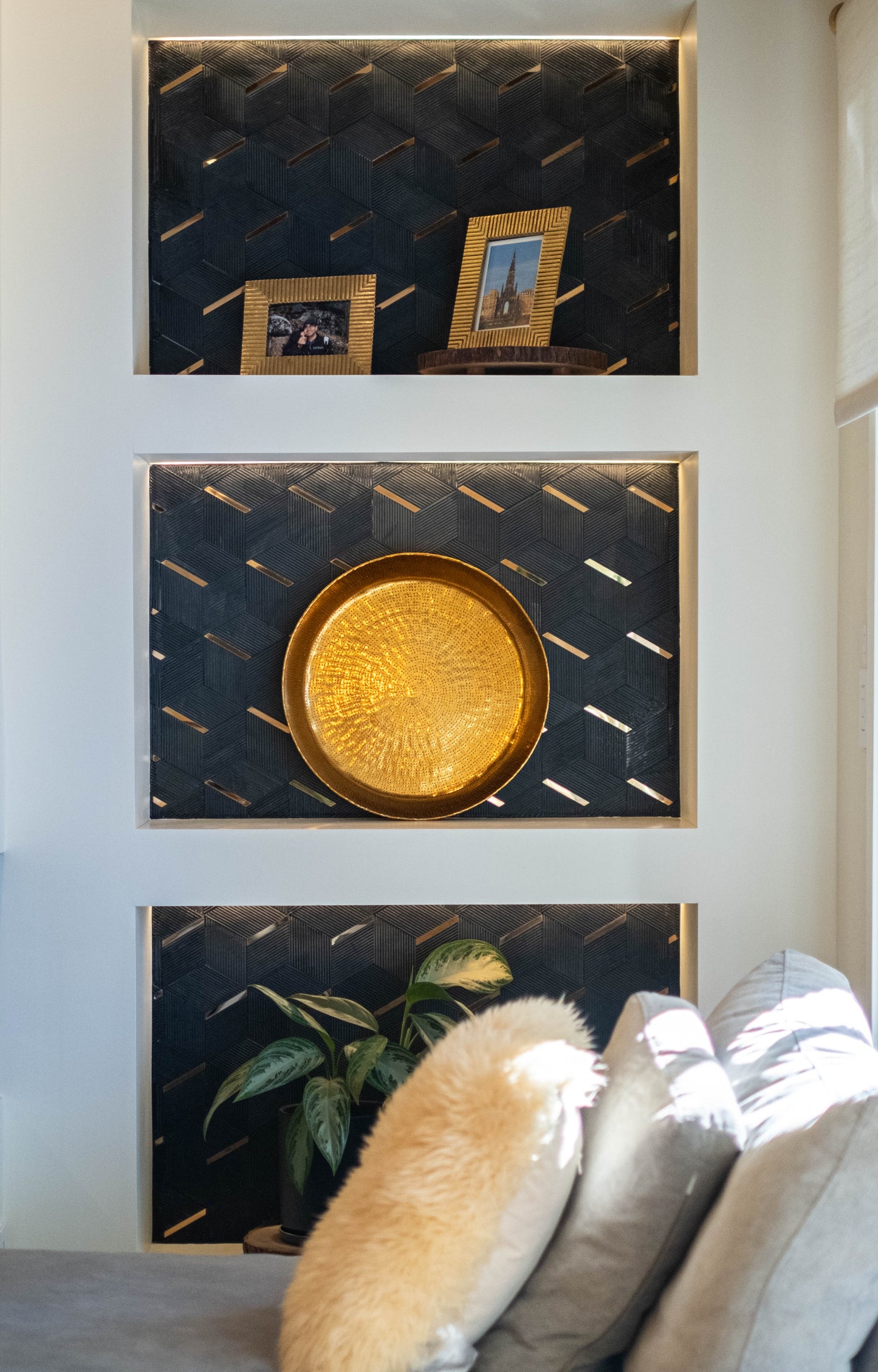 Monterey Bay Handhammered Gold Bowl