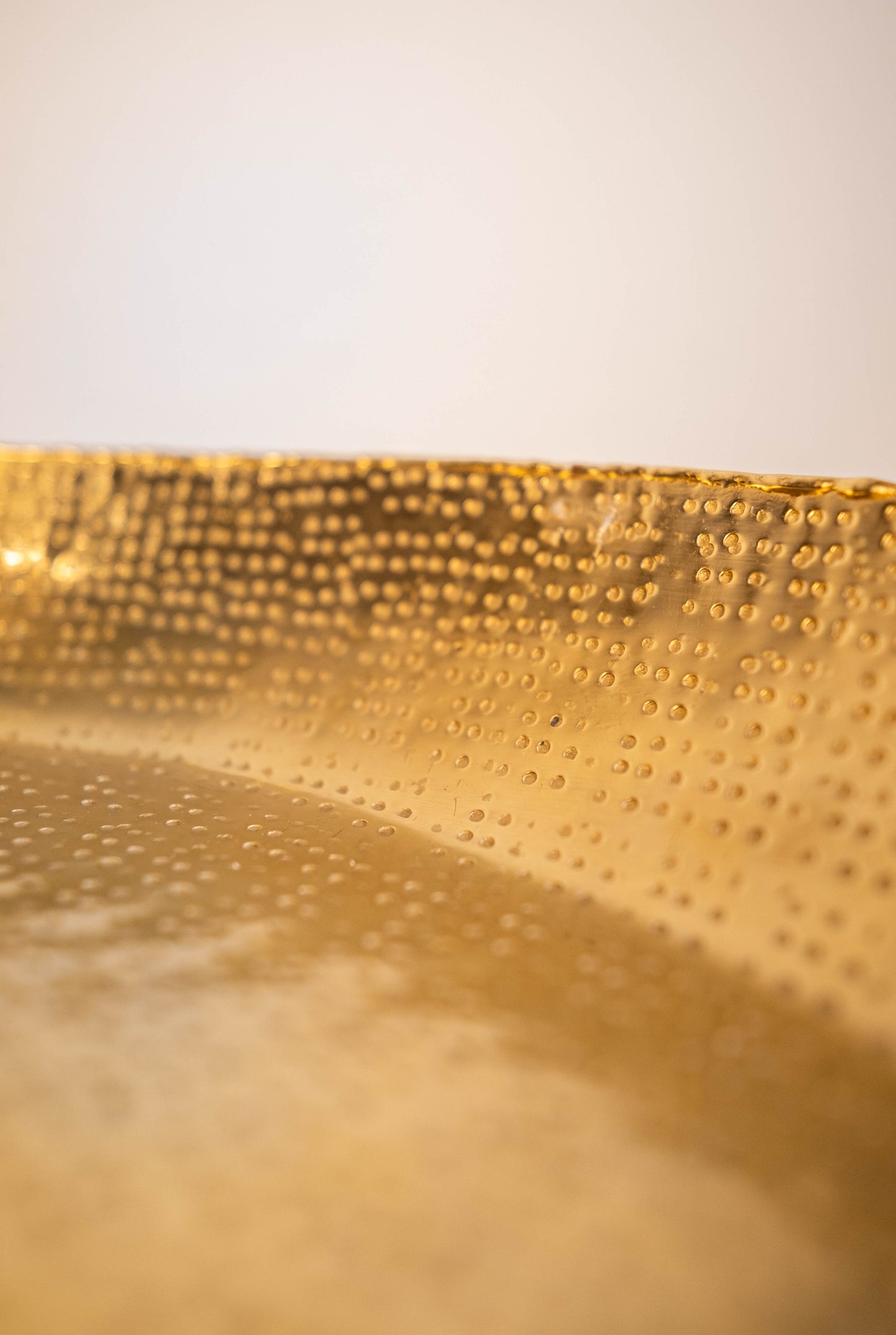 Monterey Bay Handhammered Light Gold Bowl