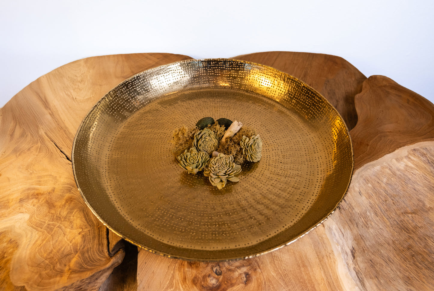 Monterey Bay Handhammered Light Gold Bowl