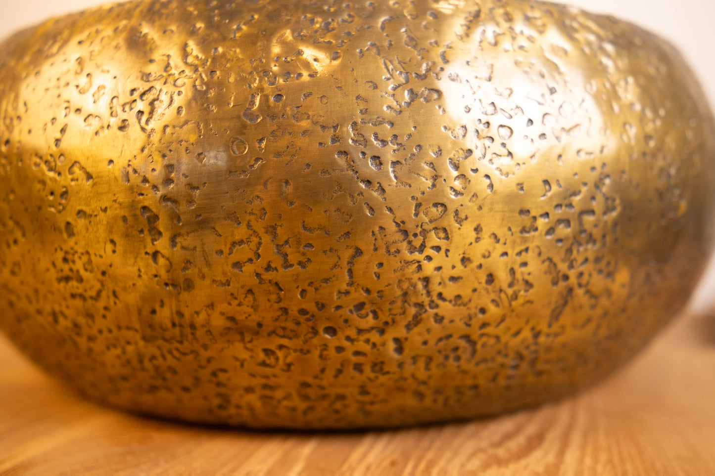 Big Sur Handcrafted Gold Textured Bowl