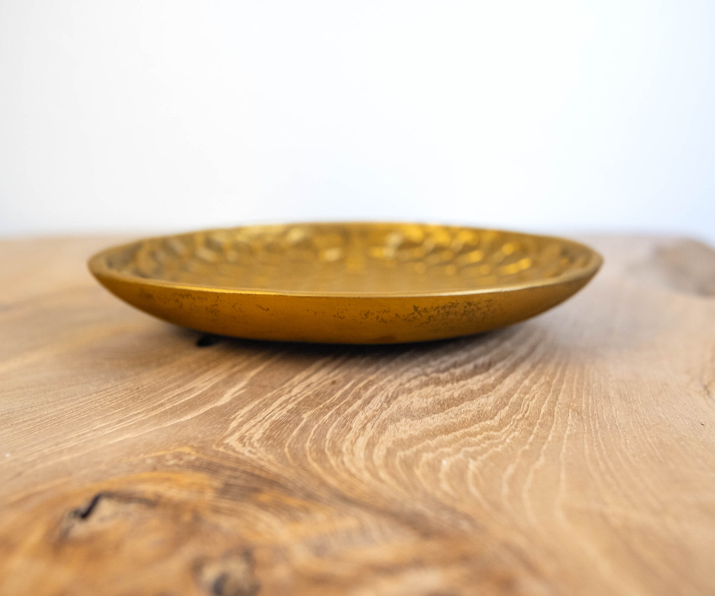 Sonoma Handcrafted Gold Honeycomb Decorative Plate