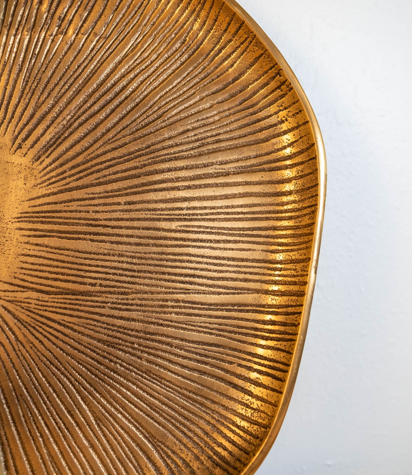 Yosemite Handcrafted Gold Decorative Medium Plate