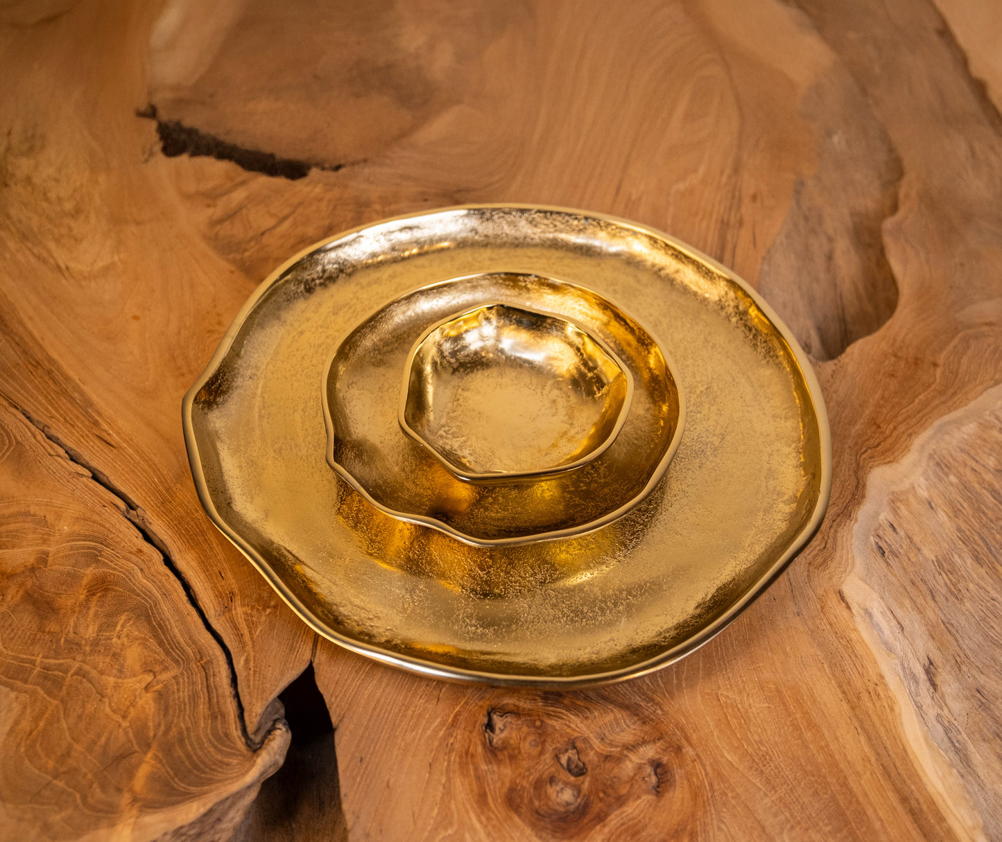 Golden Gate Nesting Plates Set of 3
