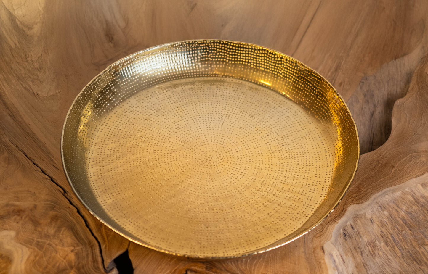 Monterey Bay Handhammered Light Gold Bowl