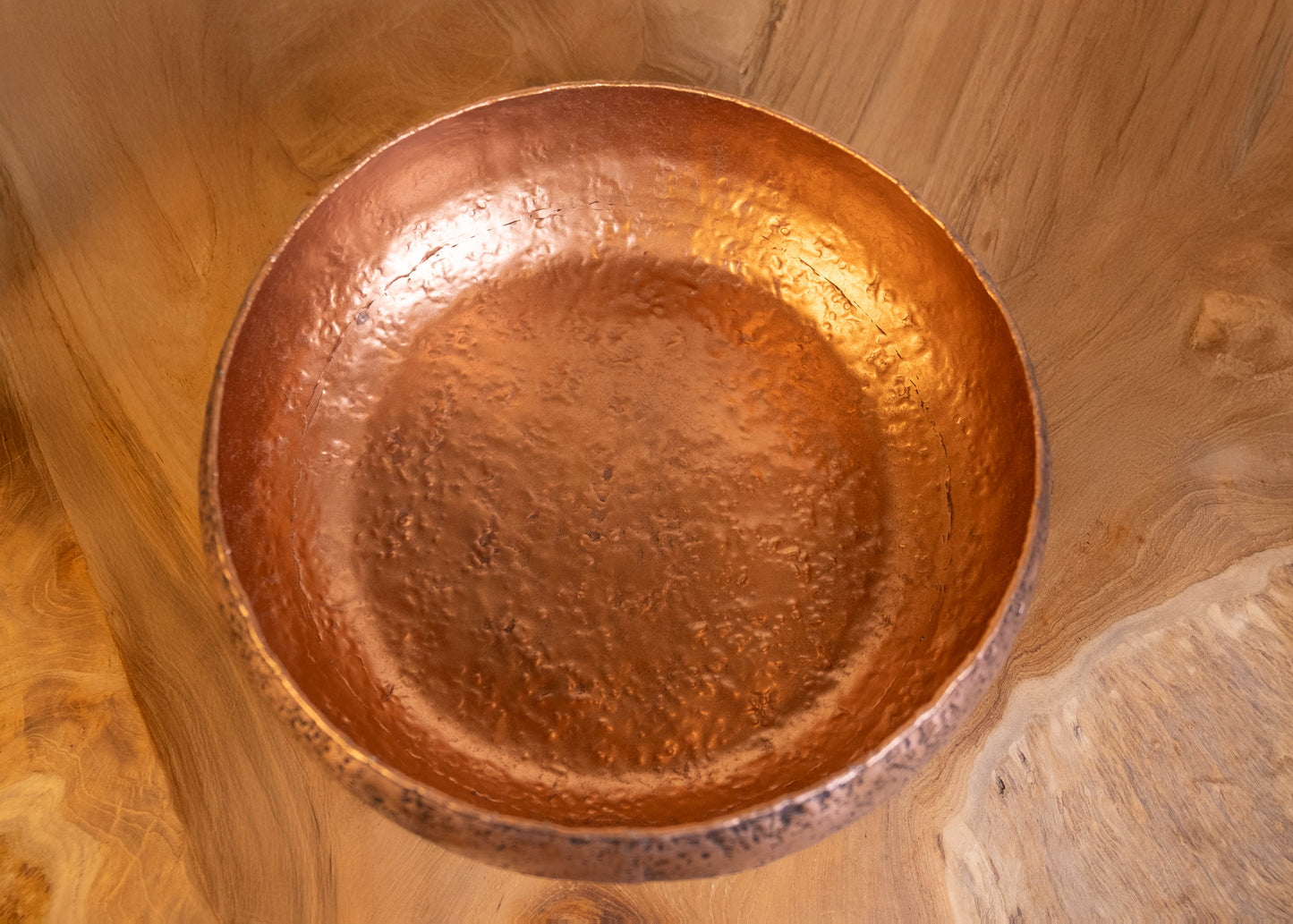 Big Sur Handcrafted Copper Textured Bowl