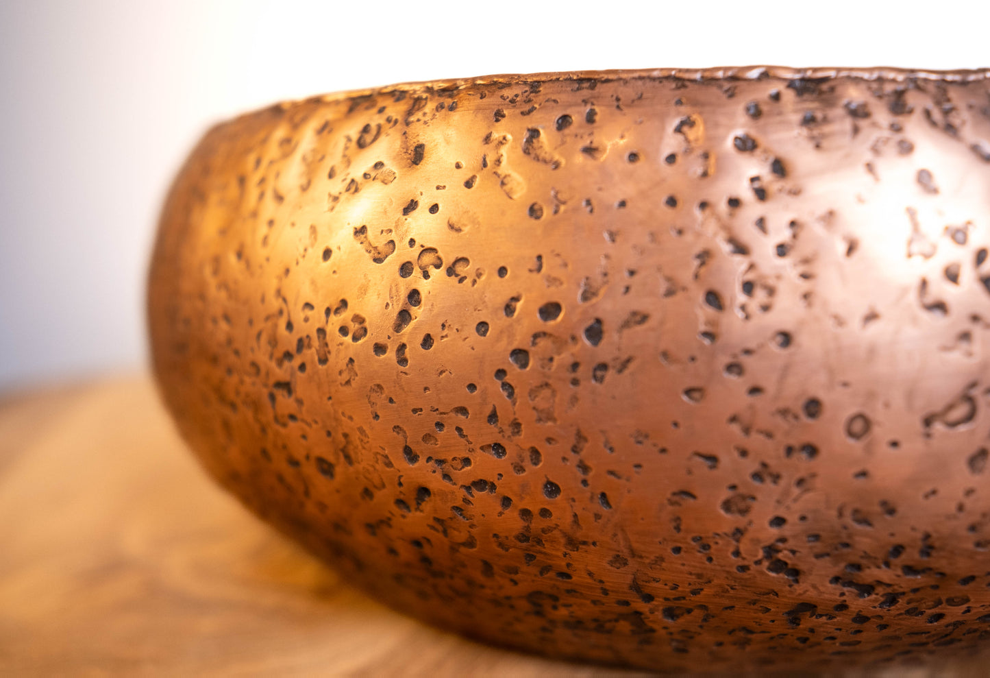 Big Sur Handcrafted Copper Textured Bowl