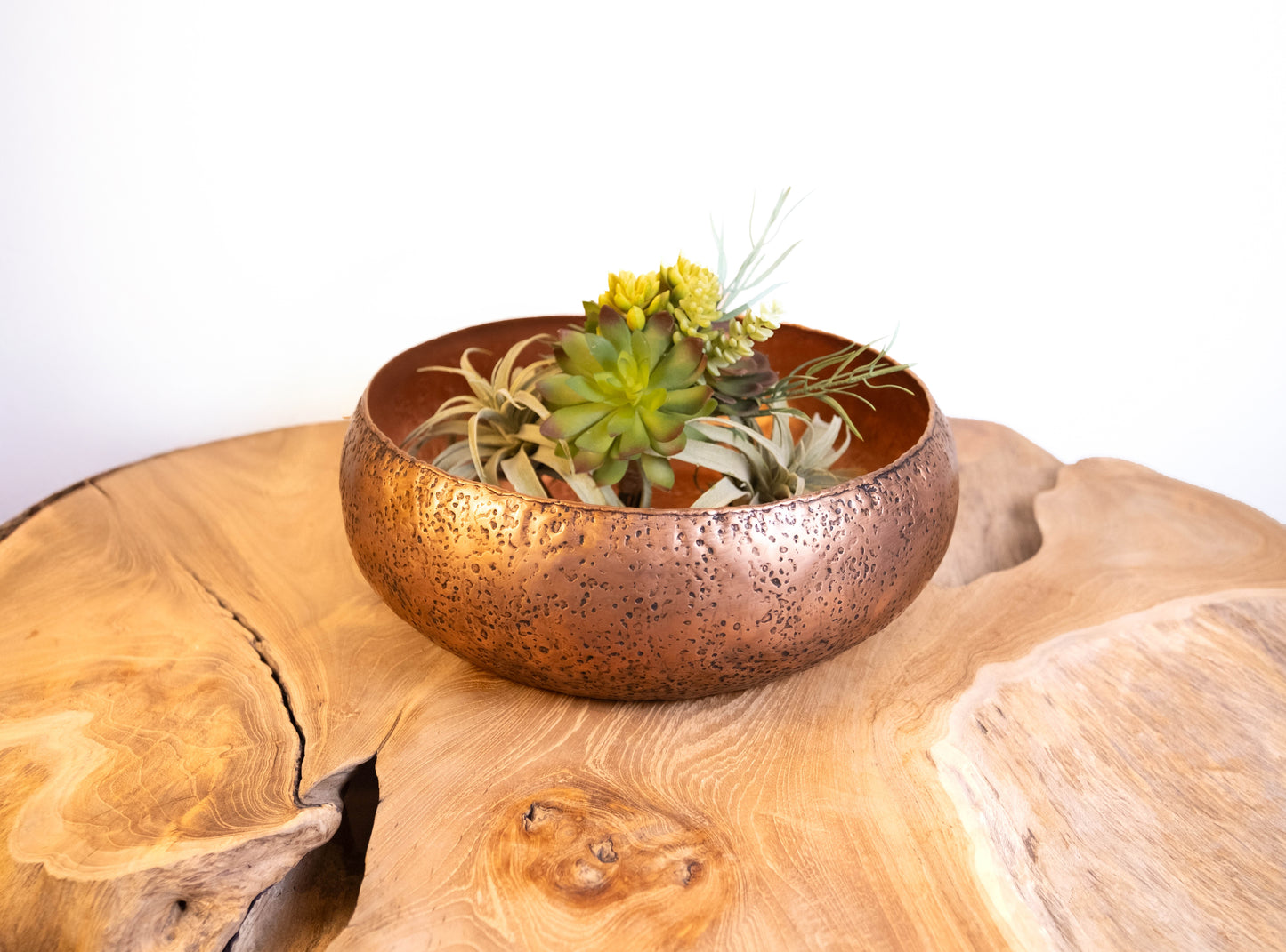 Big Sur Handcrafted Copper Textured Bowl