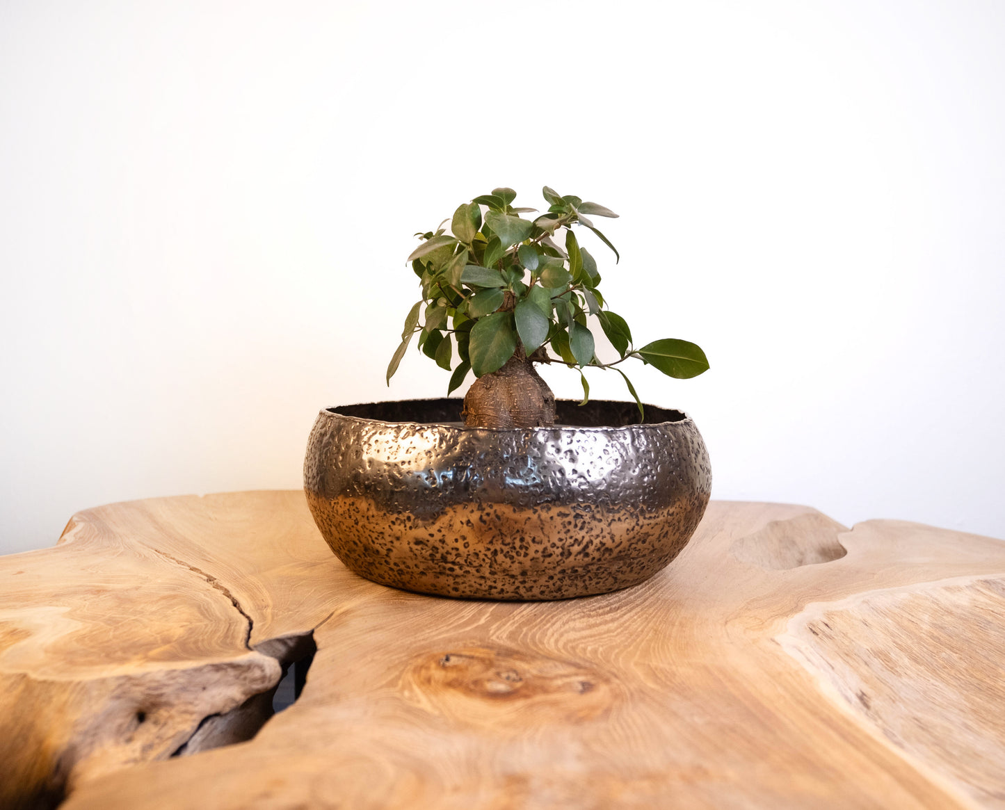 Big Sur Handcrafted Gunmetal Textured Bowl
