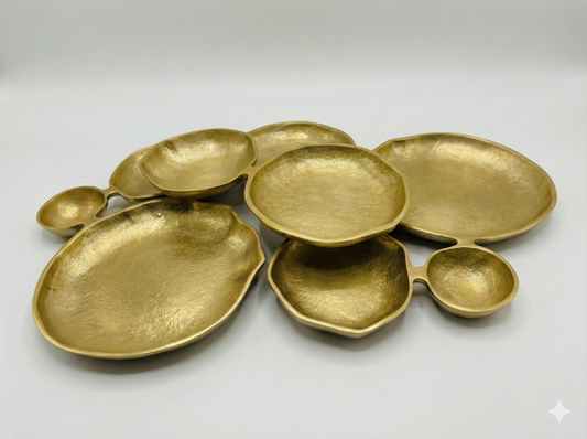 Golden Gate 9 cluster bowl Gold