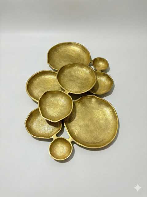 Golden Gate 9 cluster bowl Gold