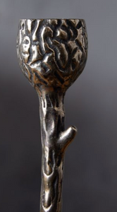 Sleek tree branch candle holder