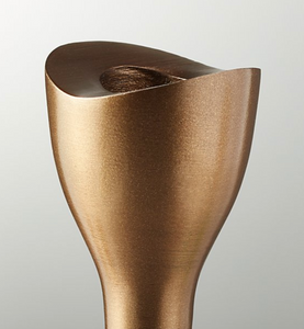 Bronze taper candle holder