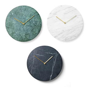 White Marble Clock