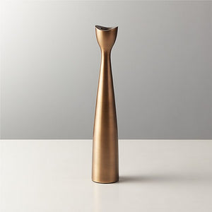 Bronze taper candle holder