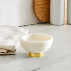 Marble and Gold Dip bowl